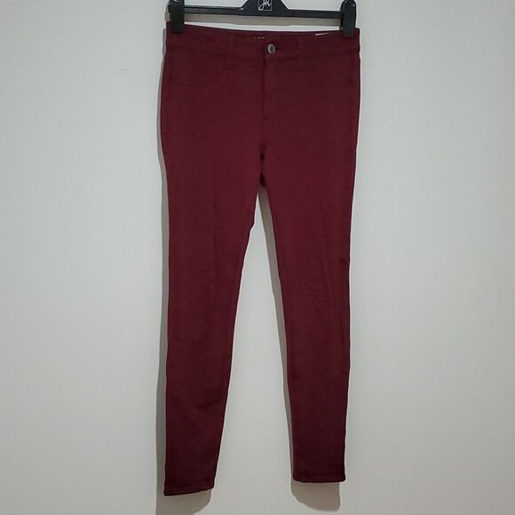American Eagle maroon 28x29 size 2 super stretch jeggings - Picture 2 of 8